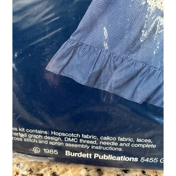 Dale Burdett Apron Country Cross Stitch Kit 1985 Vintage Country Geese CK20 - Picture 2 of 6